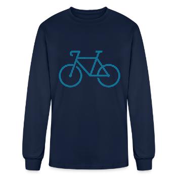 bicycle - Men's Long Sleeve T-Shirt - navy - Front