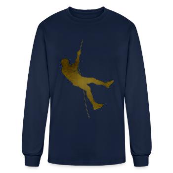 climbing - Men's Long Sleeve T-Shirt - navy - Front