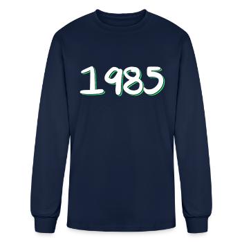 1985 birthday - Men's Long Sleeve T-Shirt - navy - Front