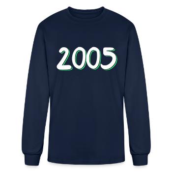 2005 birthday - Men's Long Sleeve T-Shirt - navy - Front