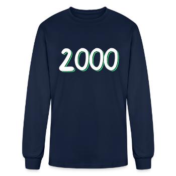 2000 birthday - Men's Long Sleeve T-Shirt - navy - Front