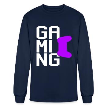 gaming - Men's Long Sleeve T-Shirt - navy - Front