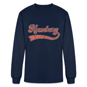 hamburg germany - Men's Long Sleeve T-Shirt - navy - Front
