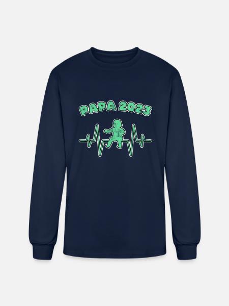 papa 2023 - Men's Long Sleeve T-Shirt - navy