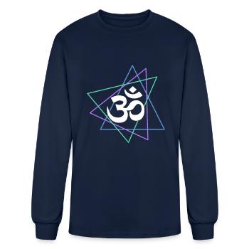 meditation - Men's Long Sleeve T-Shirt - navy - Front