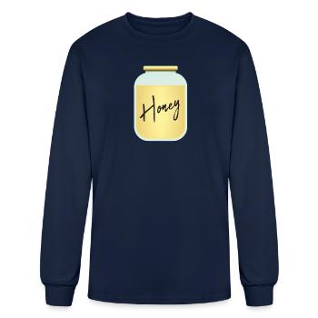 Honey - Men's Long Sleeve T-Shirt - navy - Front