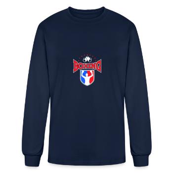 Boxing boxer boxing boxing match martial arts - Men's Long Sleeve T-Shirt - navy - Front