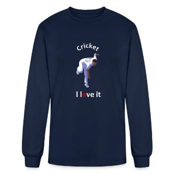 CRICKET - I LOVE IT - FAST SPIN BOWLER - Men's Long Sleeve T-Shirt - navy - Front