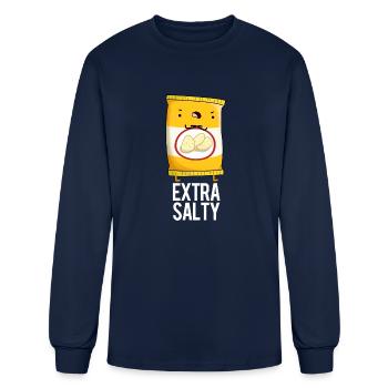 Extra Salty Food - Men's Long Sleeve T-Shirt - navy - Front