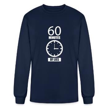 60 Minutes Of Lies Sixty music tumblr - Men's Long Sleeve T-Shirt - navy - Front