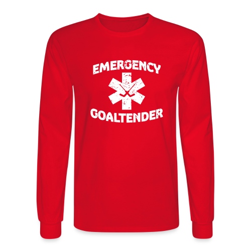 Emergency Goaltender - Men's Long Sleeve T-Shirt