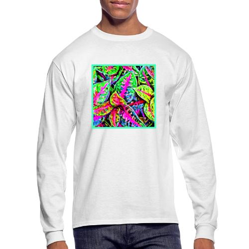 Vibrant Nature ChicLeaf Pattern - Men's Long Sleeve T-Shirt