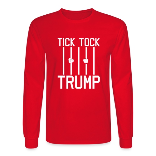 Tick Tock Trump - Men's Long Sleeve T-Shirt