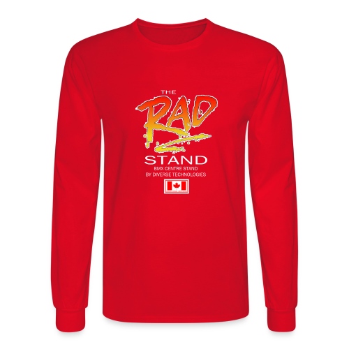 The RAD Stand - Old School BMX Centre Stand - Men's Long Sleeve T-Shirt