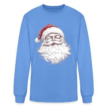 santa claus - Men's Long Sleeve T-Shirt - carolina blue - Front