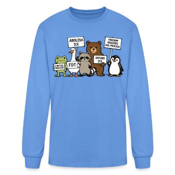 Protest Critters : Justice in Color - T-shirt à manches longues Homme - bleu caroline - Devant