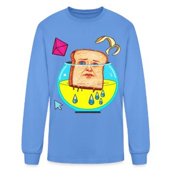 Toast in a Fishbowl - Men's Long Sleeve T-Shirt - carolina blue - Front