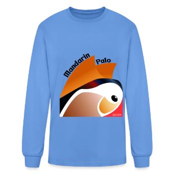 Mandarin Duck - Men's Long Sleeve T-Shirt - carolina blue - Front
