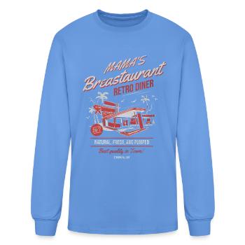 funny breastfeeding shirt, pumping - Men's Long Sleeve T-Shirt - carolina blue - Front