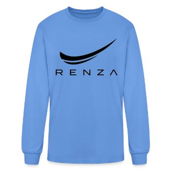 RENZA - Swoosh Minimal Streetwear  - Men's Long Sleeve T-Shirt - carolina blue - Front