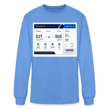 DJT SUX  - Men's Long Sleeve T-Shirt - carolina blue - Front