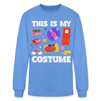 Retro Back to the 80s Vintage Aesthetic - Men's Long Sleeve T-Shirt - carolina blue - Front