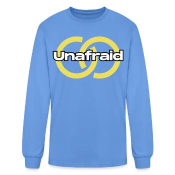 Unafraid Ring Emblem - Men's Long Sleeve T-Shirt - carolina blue - Front
