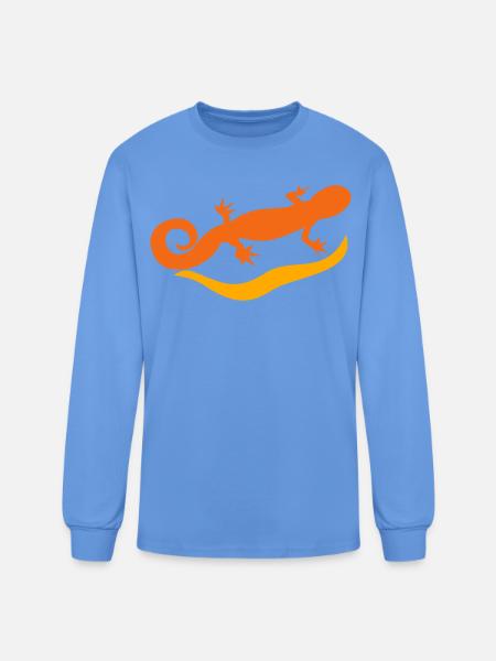 salamander - Men's Long Sleeve T-Shirt - carolina blue