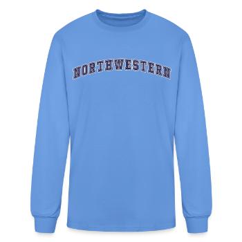 Northwestern - Men's Long Sleeve T-Shirt - carolina blue - Front