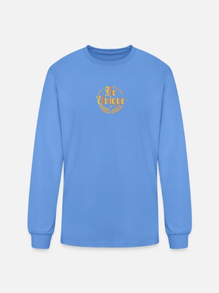 Be Unique  - Men's Long Sleeve T-Shirt - carolina blue
