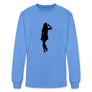 Cowgirl - Men's Long Sleeve T-Shirt - carolina blue - Front