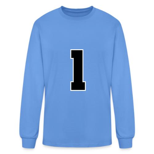 Varsity Number 1 Athletic Style - Men's Long Sleeve T-Shirt