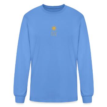 Fiat Lux Sun Emblem - Men's Long Sleeve T-Shirt - carolina blue - Front
