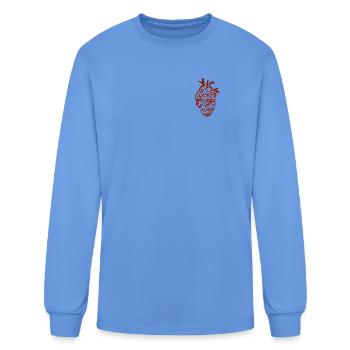 Cœur calligraphique en écriture arabe - T-shirt à manches longues Homme - bleu caroline - Devant