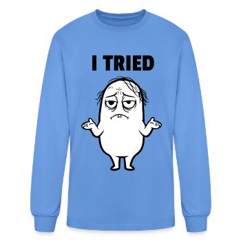 Felix I TRIED - Men's Long Sleeve T-Shirt - carolina blue - Front