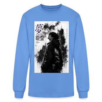 Dreams Don’t Die - Men's Long Sleeve T-Shirt - carolina blue - Front