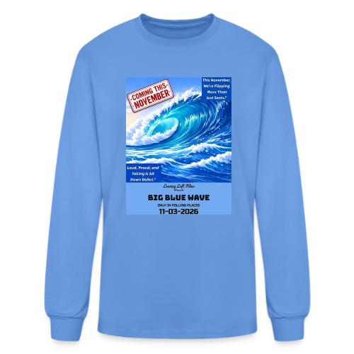 Big Blue Wave - Men's Long Sleeve T-Shirt