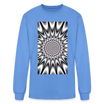 Infinity Illusion Spiral - Men's Long Sleeve T-Shirt - carolina blue - Front