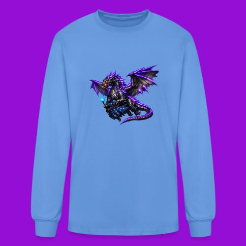 Neon Dragon and Battle Mage - Men's Long Sleeve T-Shirt
