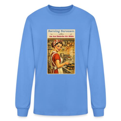 Serving Sarcasm - Men's Long Sleeve T-Shirt
