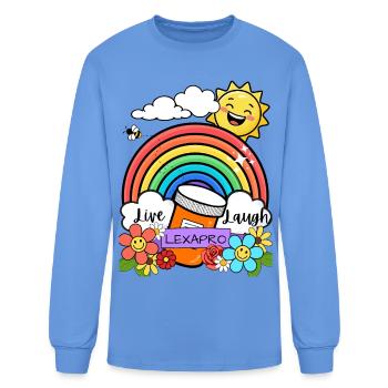 Live, Laugh, Lexapro - Men's Long Sleeve T-Shirt - carolina blue - Front