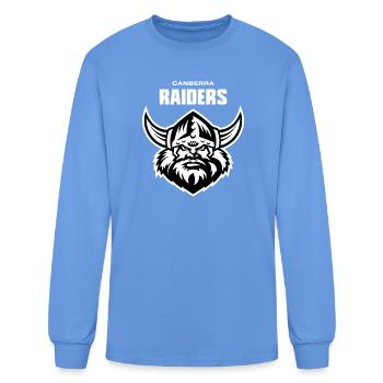 Raiders 2022 NEW Logo - Men's Long Sleeve T-Shirt - carolina blue - Front