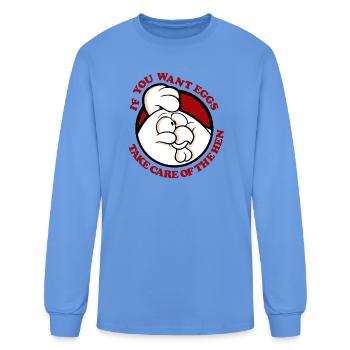 Take care of the hen 2 - Men's Long Sleeve T-Shirt - carolina blue - Front