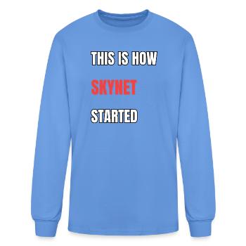 This Is How Skynet Started - Men's Long Sleeve T-Shirt - carolina blue - Front