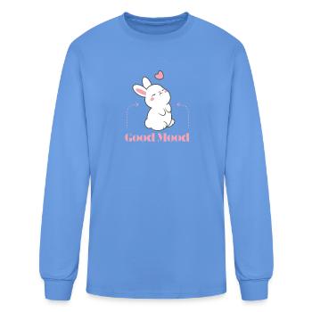 Good Mood - Men's Long Sleeve T-Shirt - carolina blue - Front