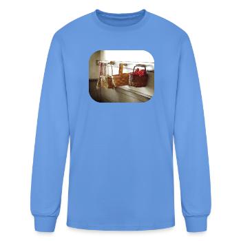 Lunch Baskets - Men's Long Sleeve T-Shirt - carolina blue - Front