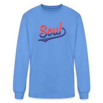 VARENO - Soul Gradient Swoosh - Men's Long Sleeve T-Shirt - carolina blue - Front