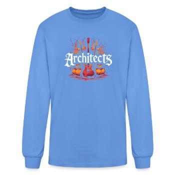 Architects Band Logo & Guitar Design - Men's Long Sleeve T-Shirt - carolina blue - Front