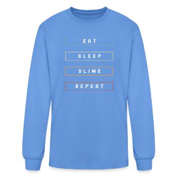 Slime Colorful Funny Slimy - Men's Long Sleeve T-Shirt - carolina blue - Front