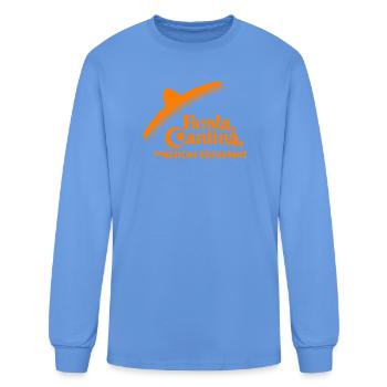 Fiesta Cantina Retro Tee - Men's Long Sleeve T-Shirt - carolina blue - Front